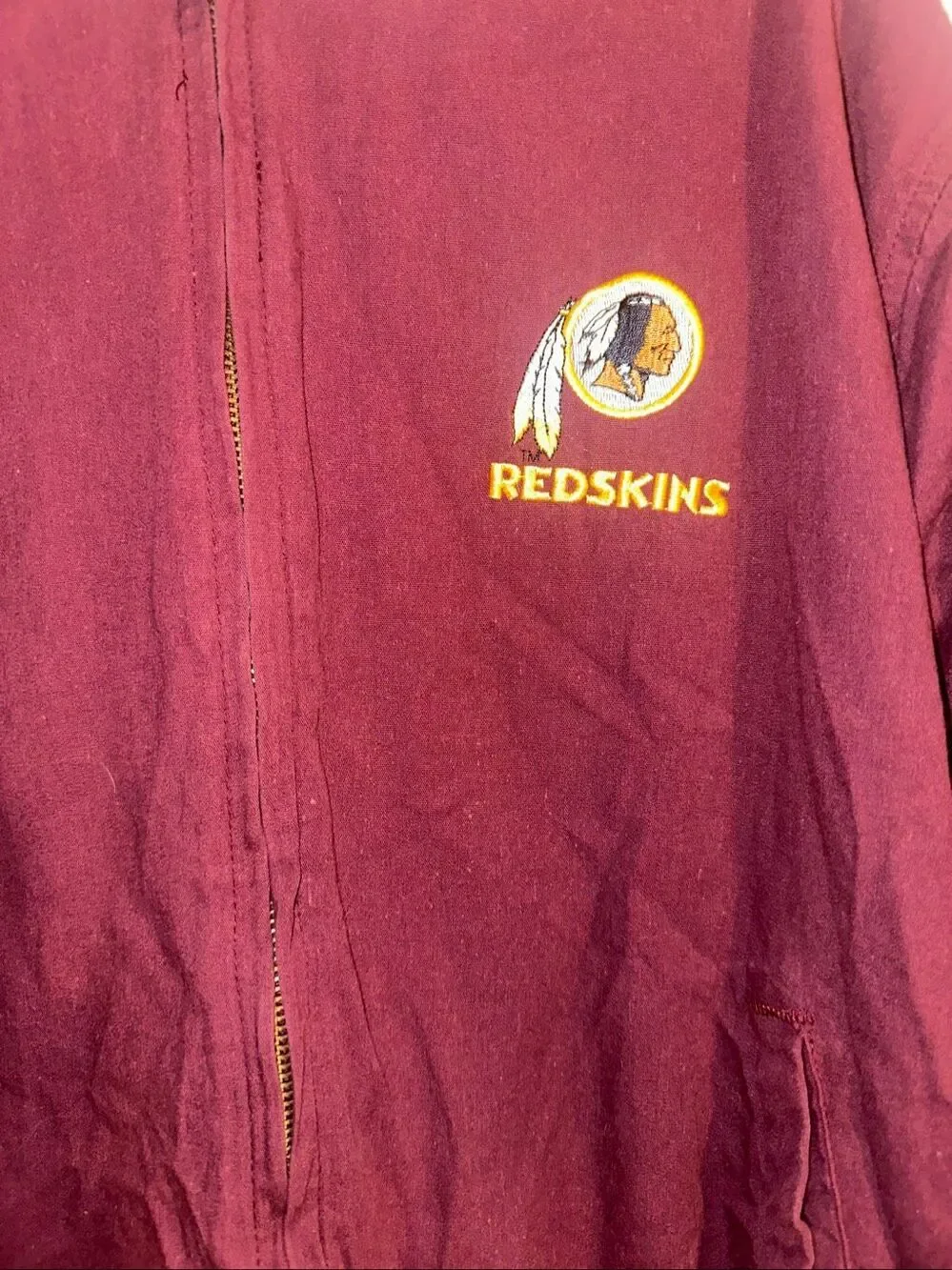 Vintage Chalk Line NFL Washington Redskins Football Bomber Jacket Mens L Large M